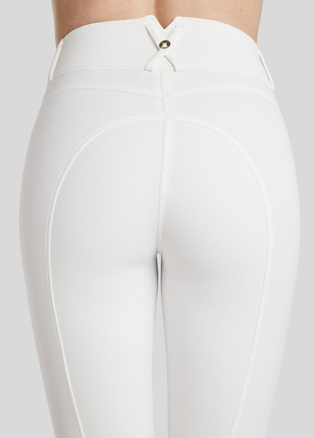 Molly Yati Breeches w. Silver Details - Fullgrip, White 