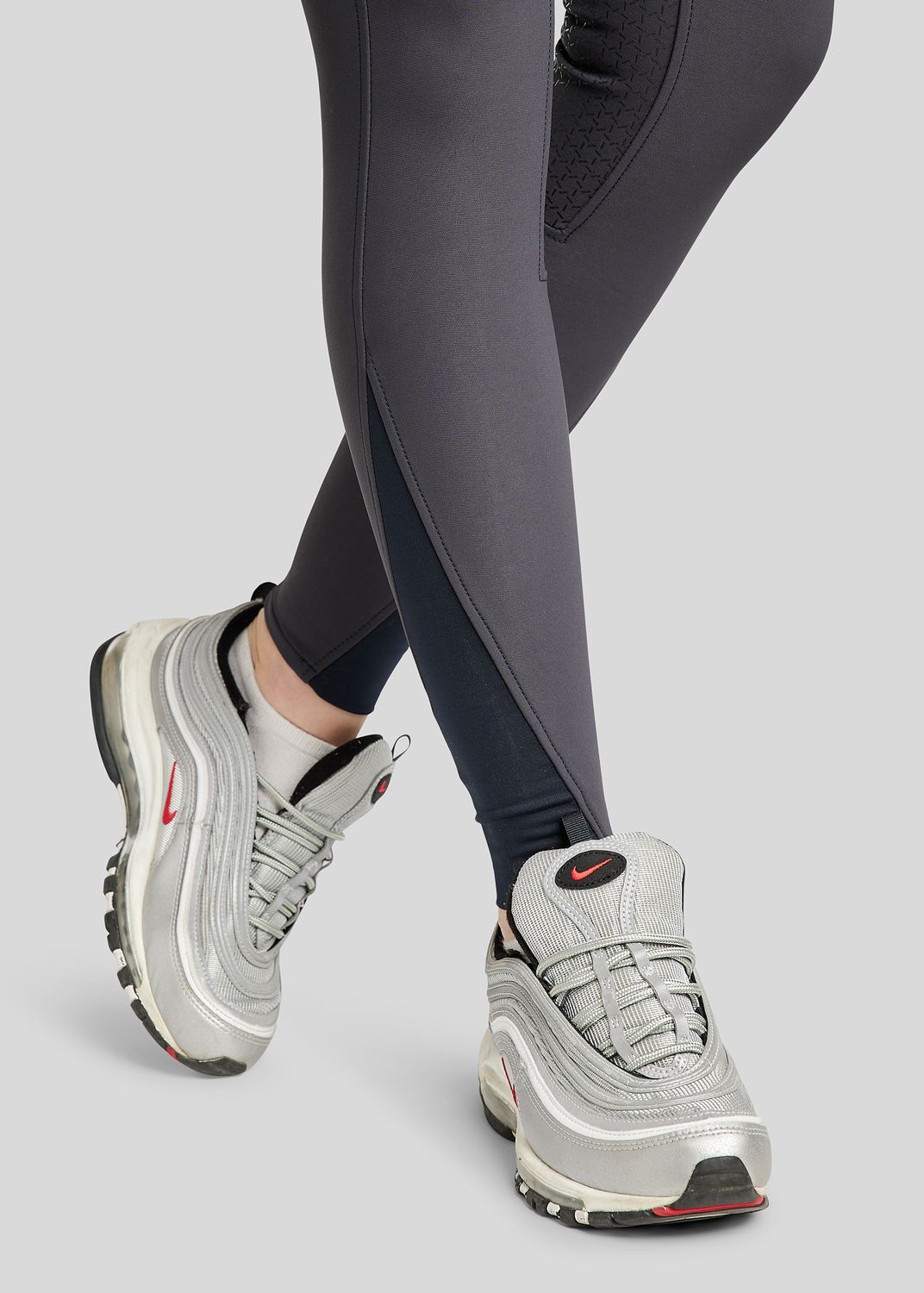 Molly Yati Breeches w. Rosegold Details - Fullgrip, Navy 