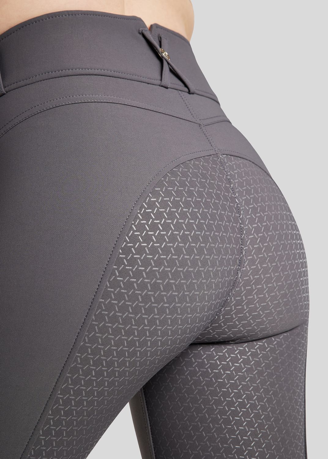 Molly Yati Breeches w. Silver Details - Fullgrip, Grey 
