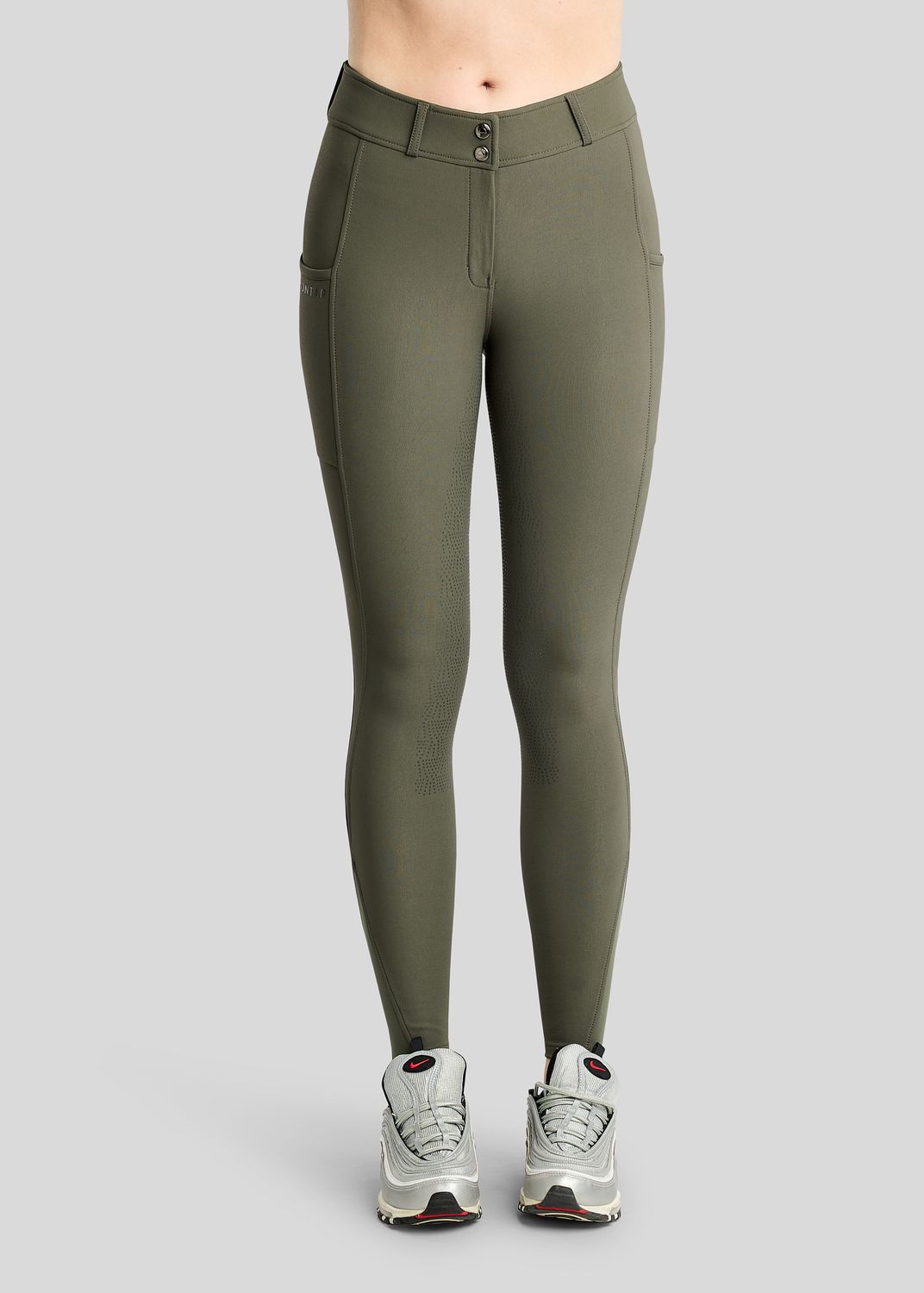 Megan Breeches w. Phone Pockets - Fullgrip, Forest Green 