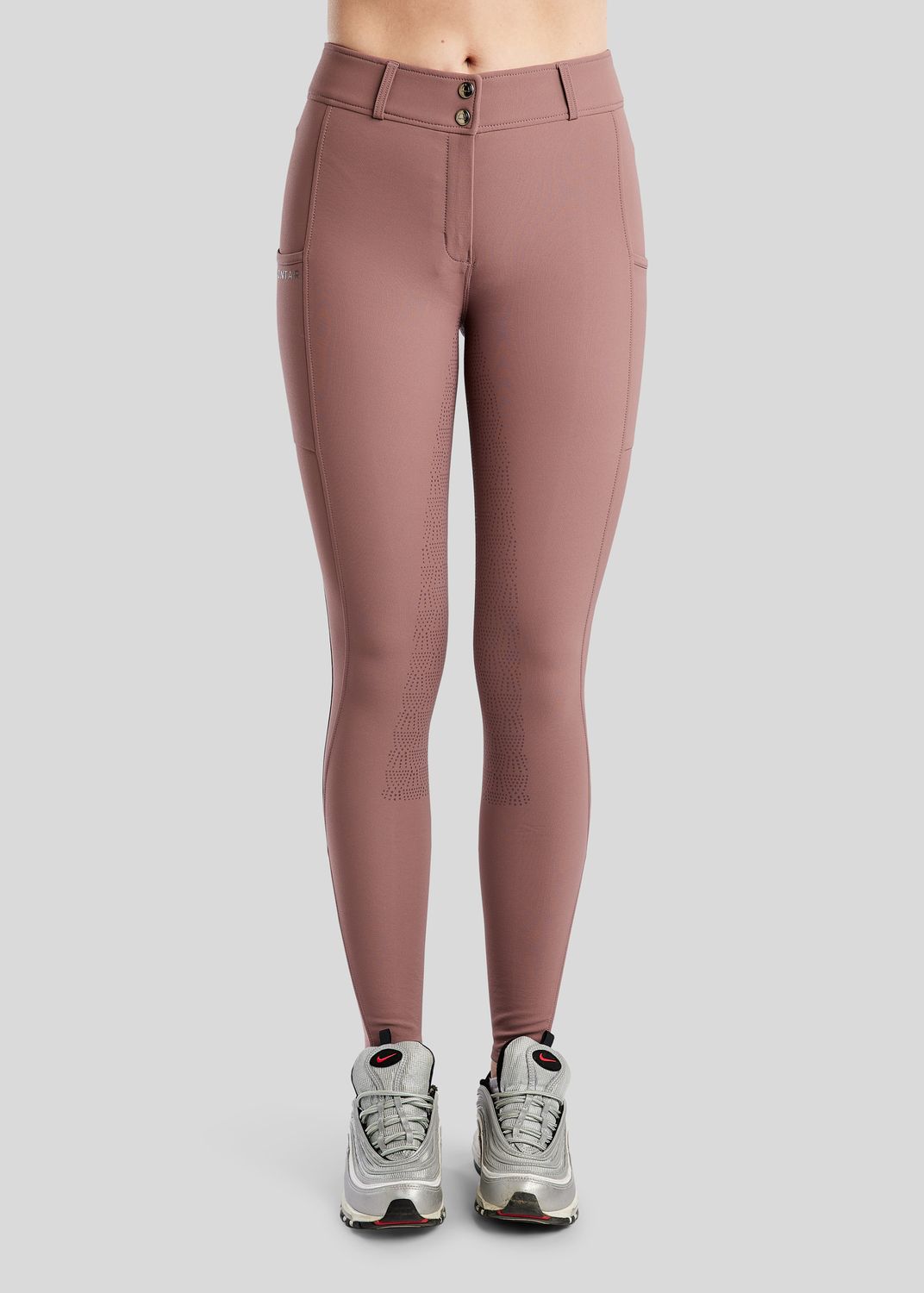 Megan Breeches w. Phone Pockets - Fullgrip, Dusty Rose 