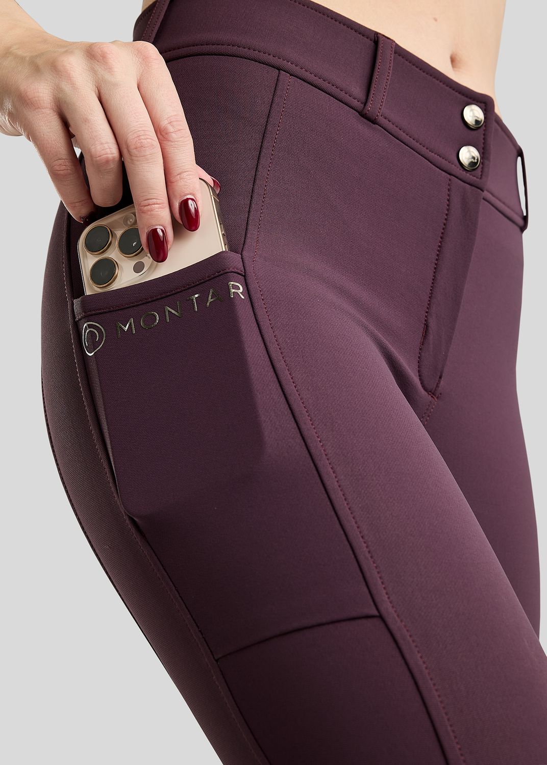 Megan Breeches w. Phone Pockets - Fullgrip, Fig