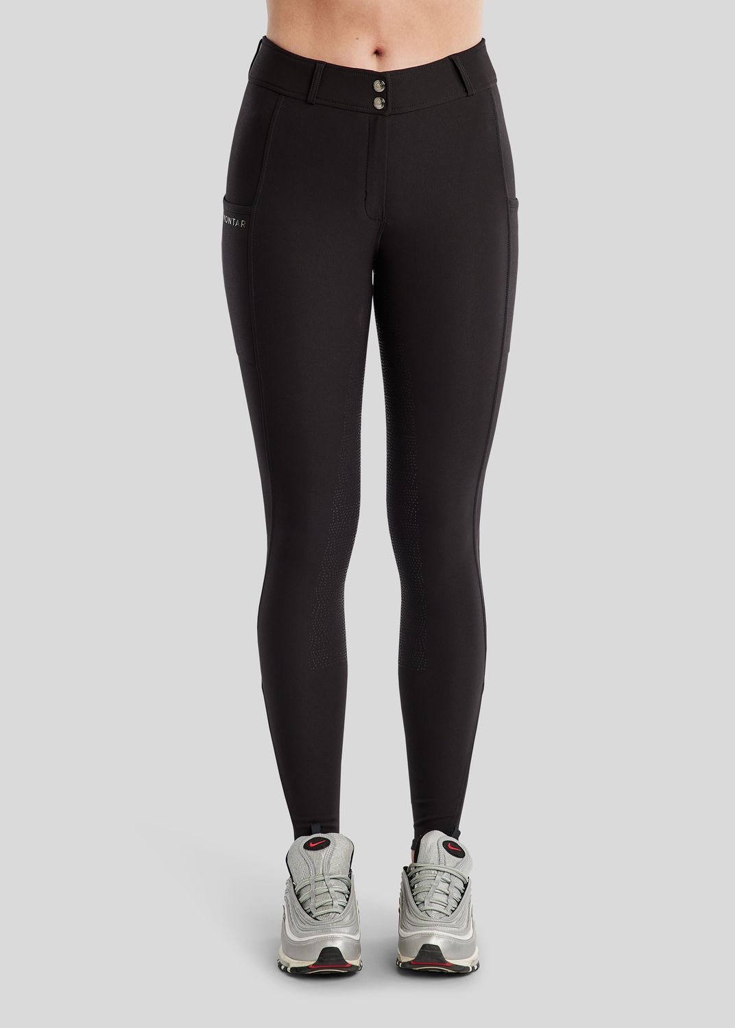 Megan Breeches w. Phonepocket - Fullgrip, Black