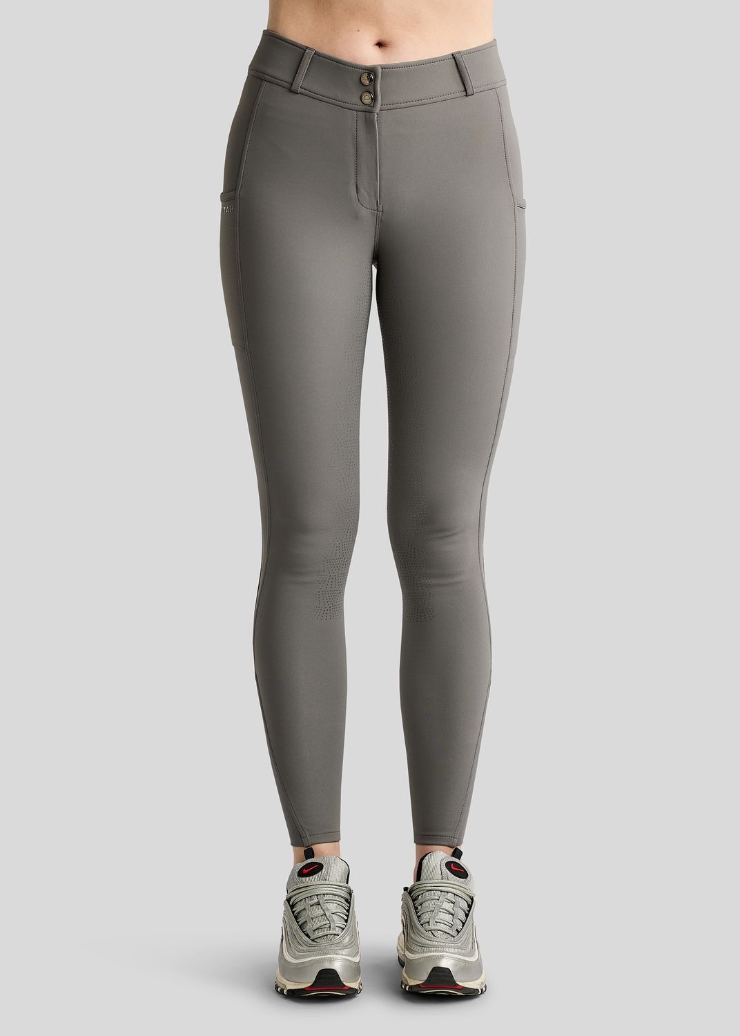 Megan Breeches w. Phone Pockets - Fullgrip, Grey