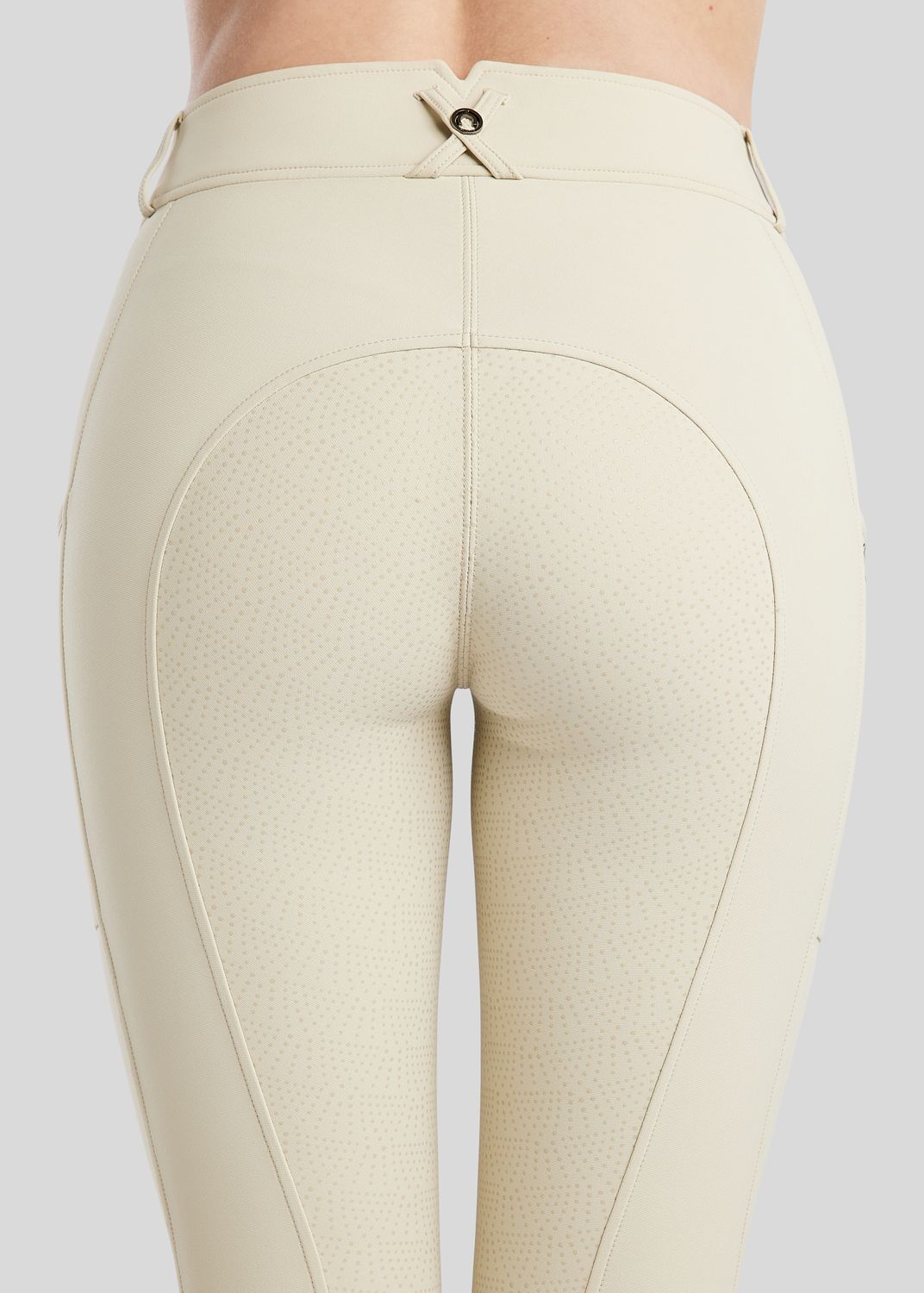 Megan Breeches w. Phone Pockets - Fullgrip, Warm Grey Beige 