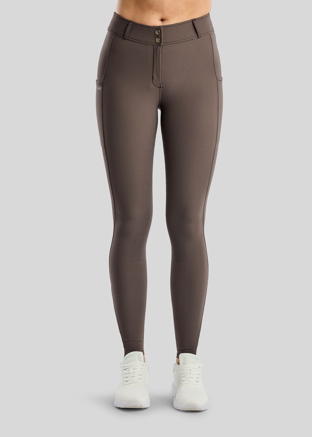 Megan Breeches w. Phone Pockets - Fullgrip, Black Peony 