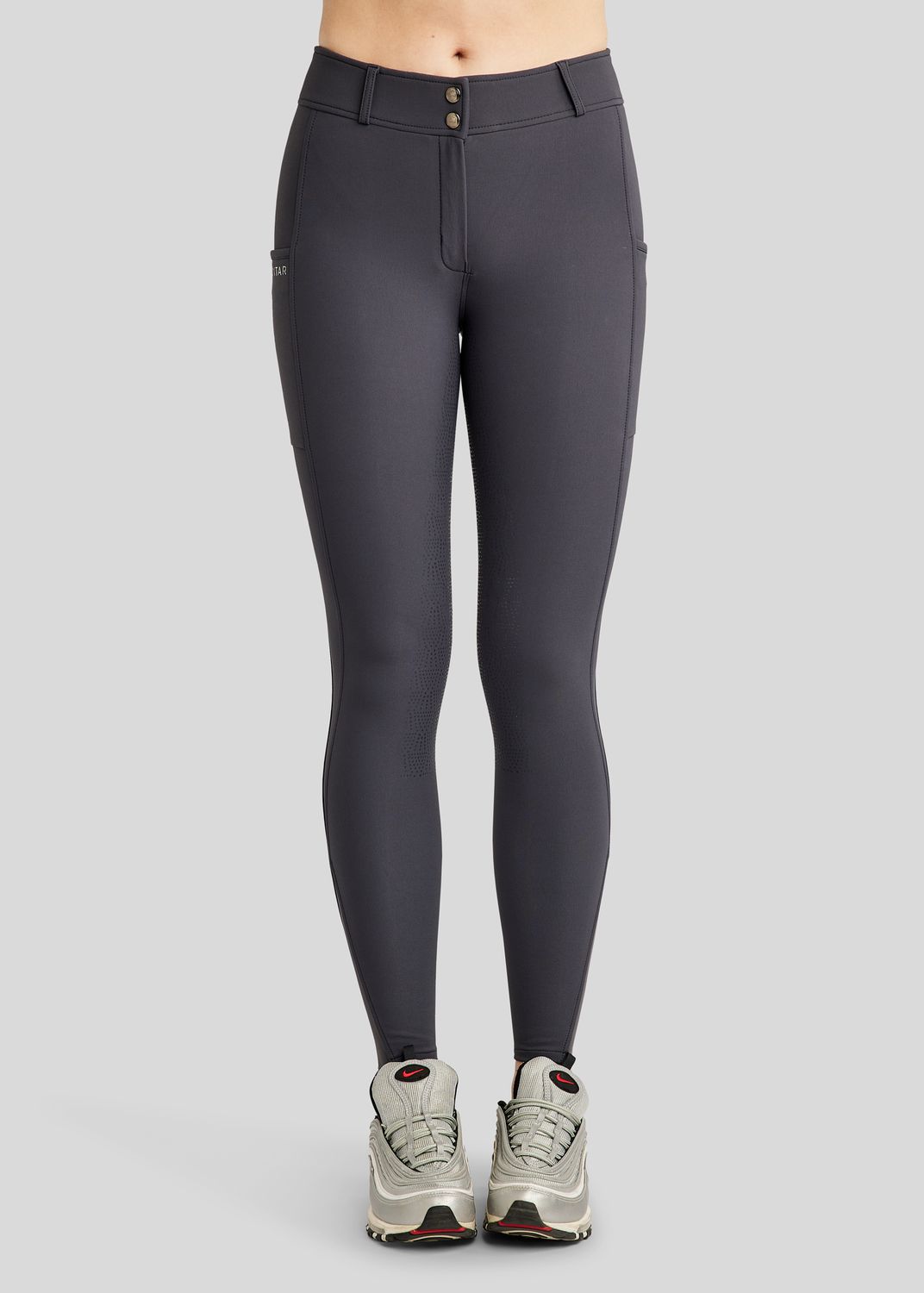 Megan Breeches w. Phone Pockets - Fullgrip, Slate Grey