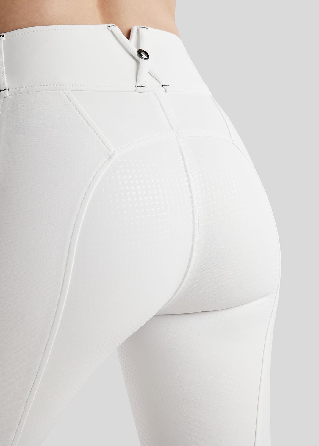 MoZida REFINED Breeches w. Gun Metal Crystals - Fullgrip, White 