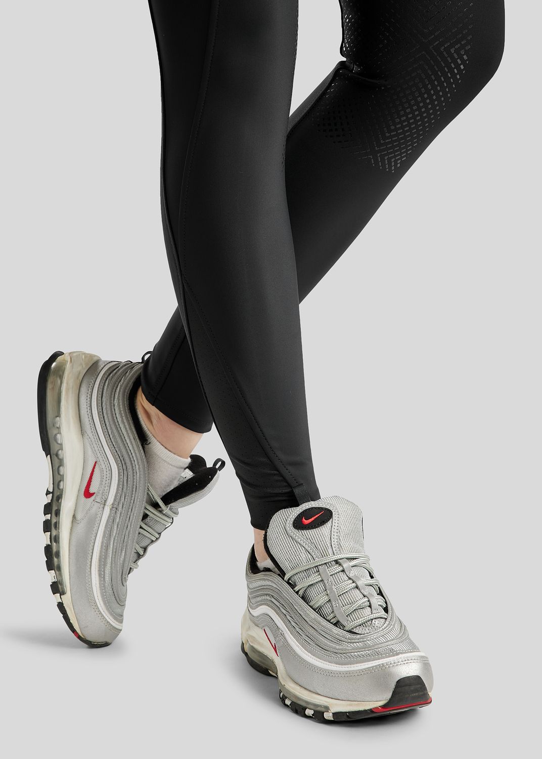 MoZida REFINED Breeches w. Gun Metal Crystals - Fullgrip, Black 