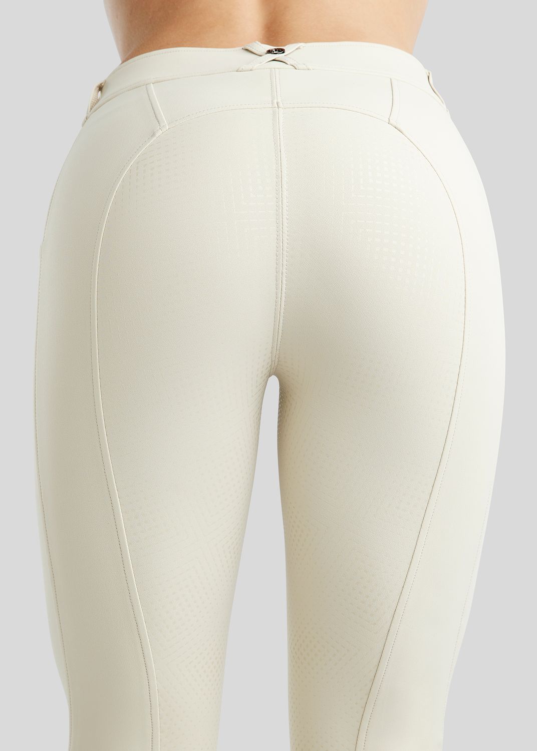 MoZida REFINED Breeches w. Gun Metal Crystals - Fullgrip, Grey Beige 