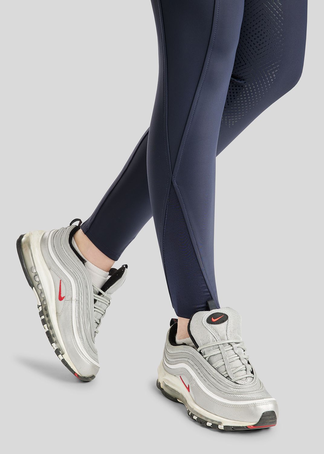 MoZida REFINED Breeches w. Gun Metal Crystals - Fullgrip, Navy 