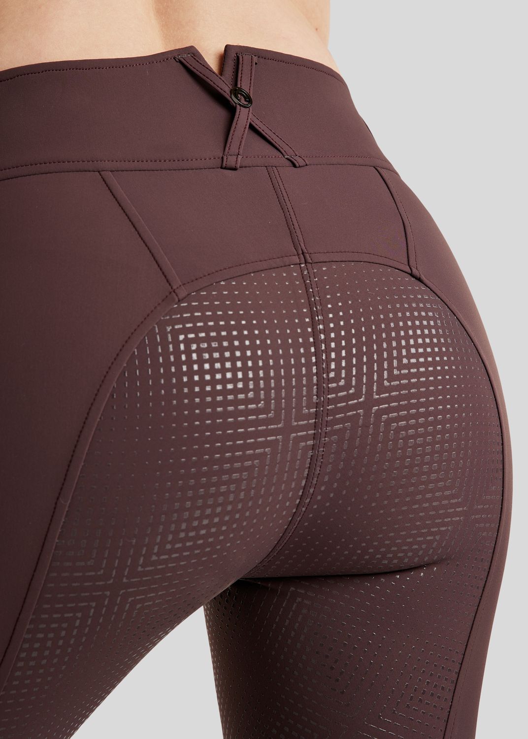 MoZida REFINED Breeches w. Gun Metal Crystals - Fullgrip, Black Peony 