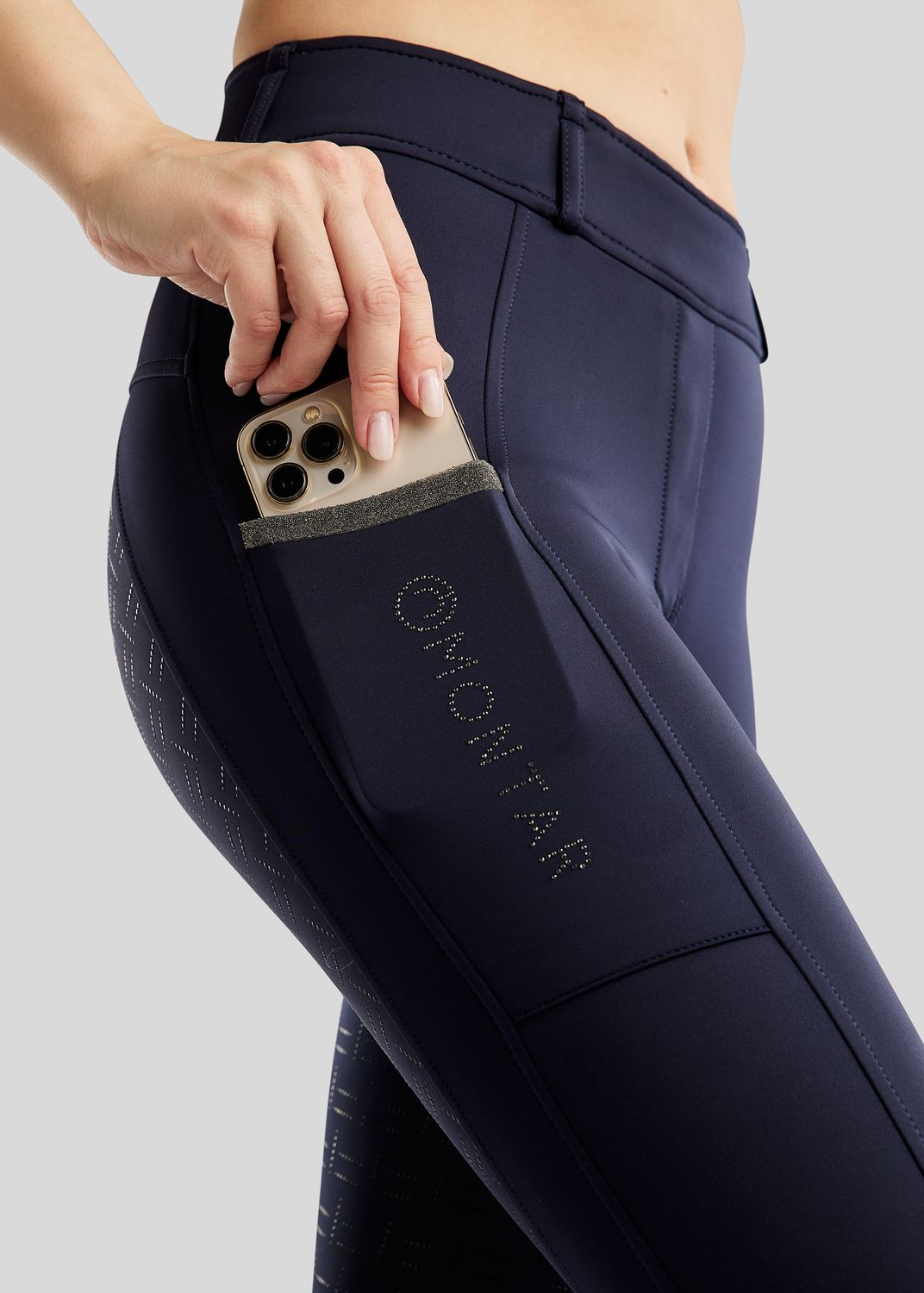 MoGloria Hybrid Pull On w. Gun Metal Caviar Tape - Fullgrip, Navy 