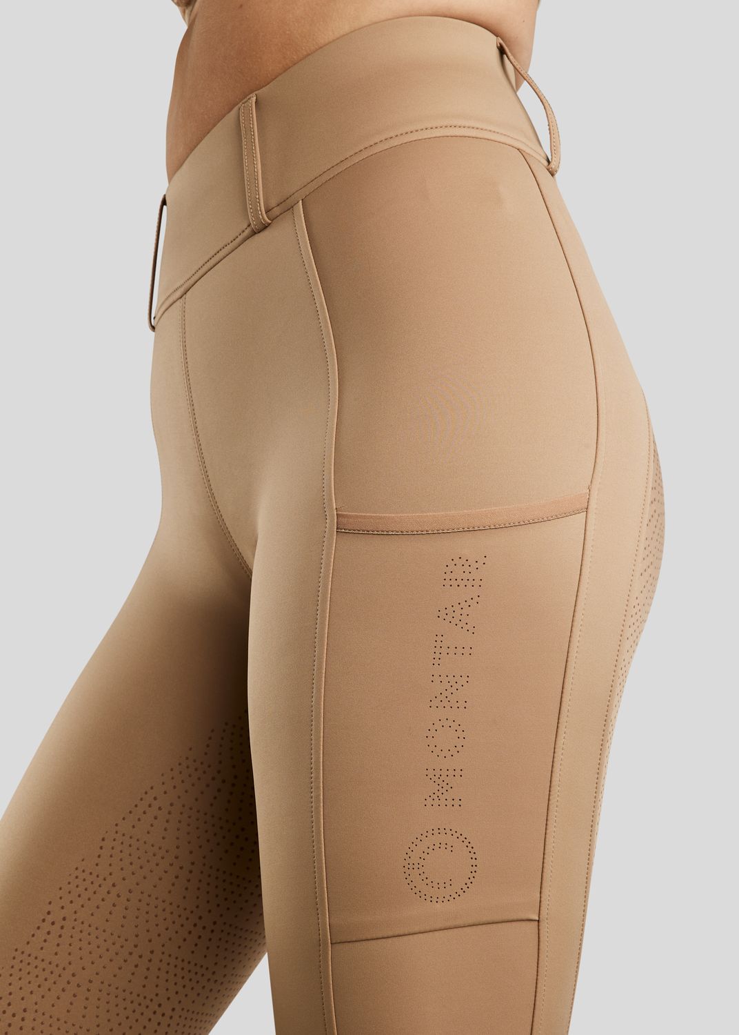 MoElaine Tights w. Lasercut Logo - Fullgrip