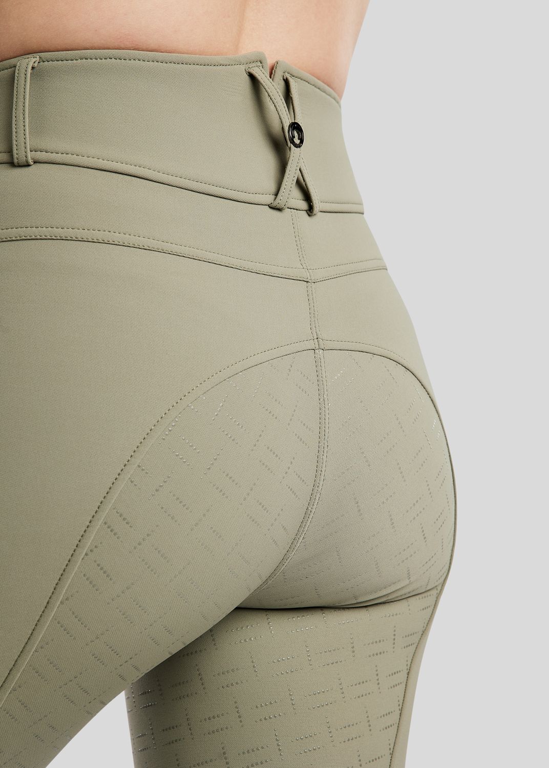 MoGaia Breeches w. Gun Metal Caviar Tape - Fullgrip, Dusty Green 