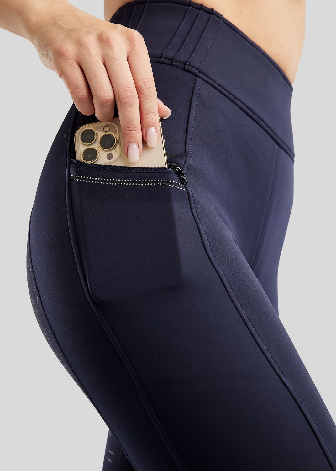 MoPearl Pull On w. Pintucks - Fullgrip, Navy