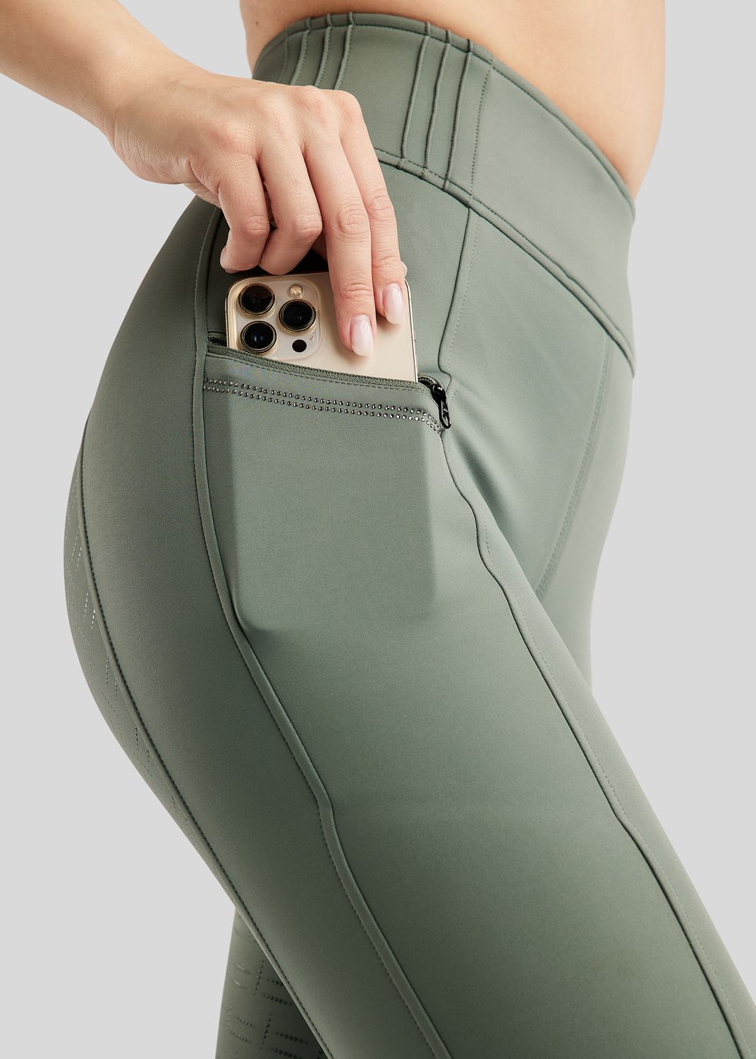 MoPearl Pull On w. Pintucks - Fullgrip, Jade