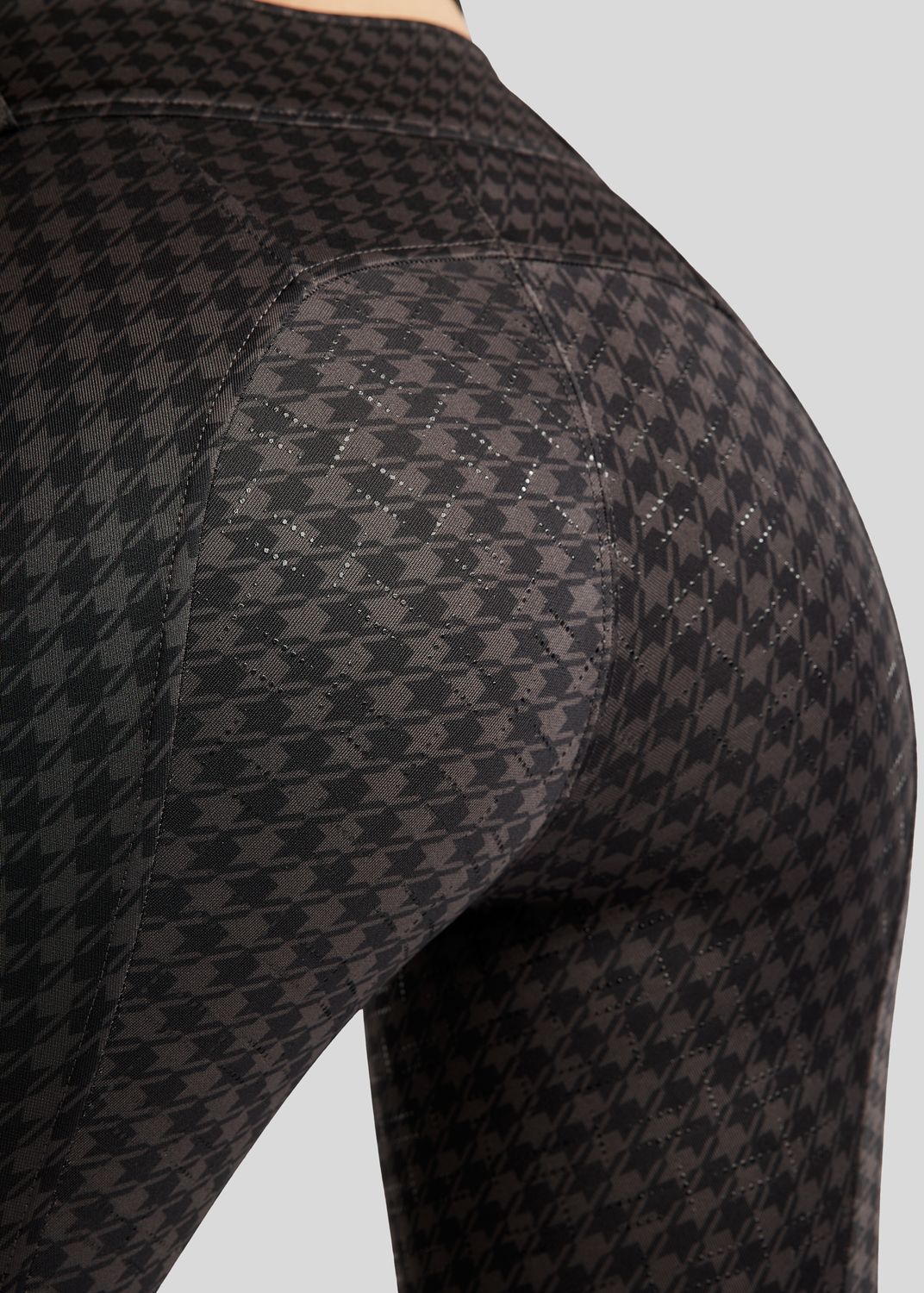 MoHannah Allover printed Houndstooth Pull-ons - Fullgrip, Slate Grey