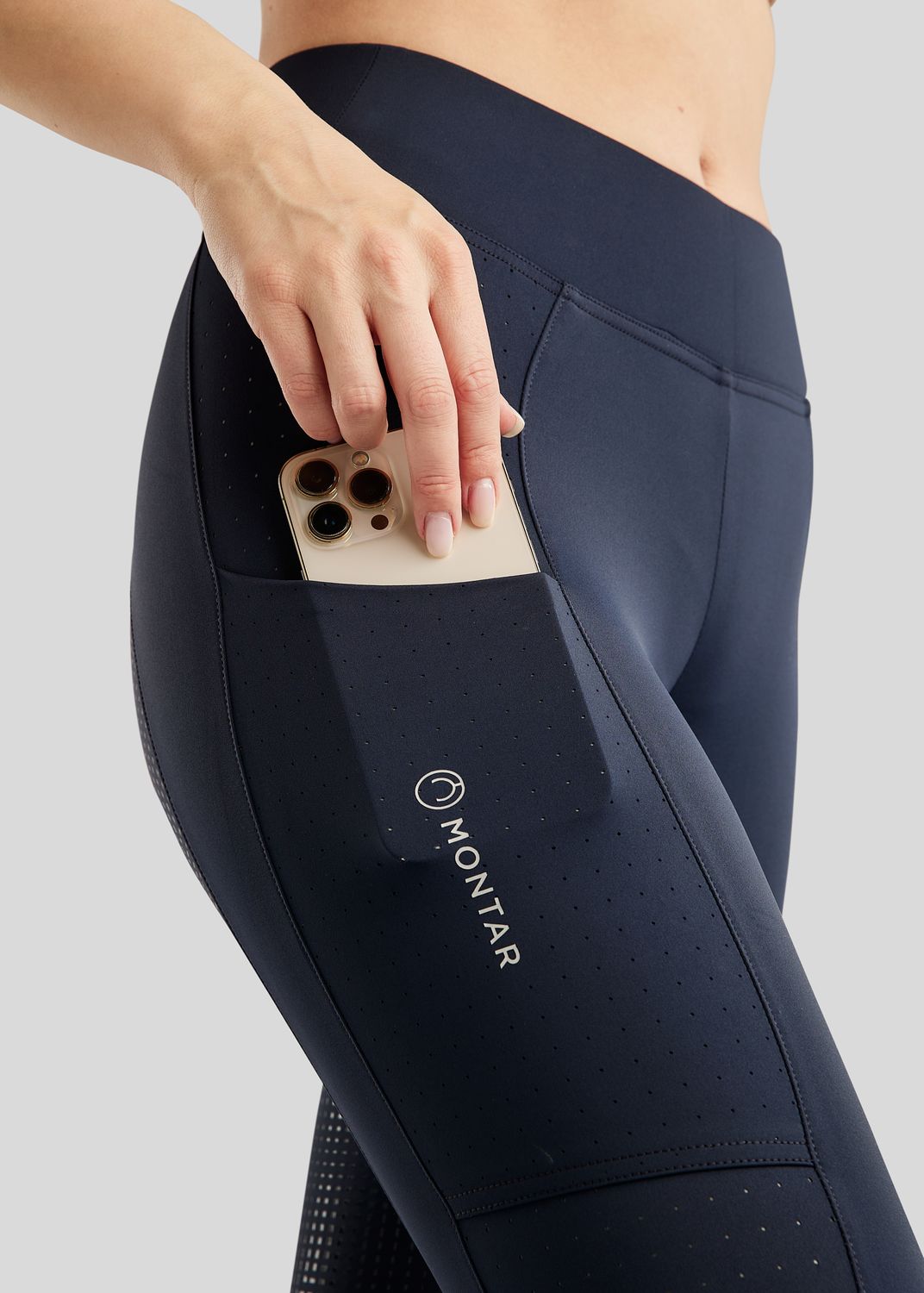 MoPaulina Pull On with Lasercut - Fullgrip, Navy