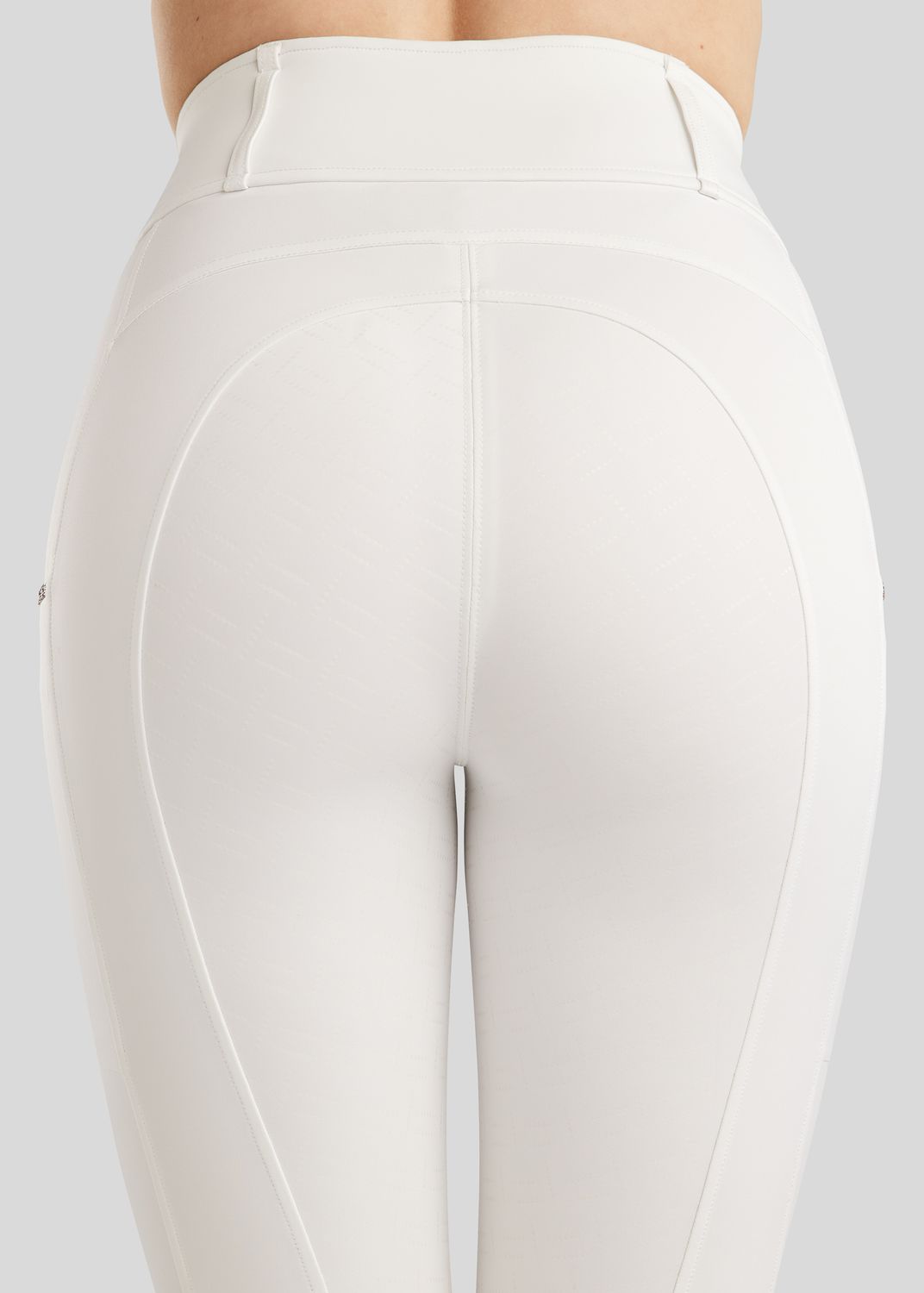 MoLila Pull On w. Champagne Crystals and Crystals Tape - Fullgrip, White