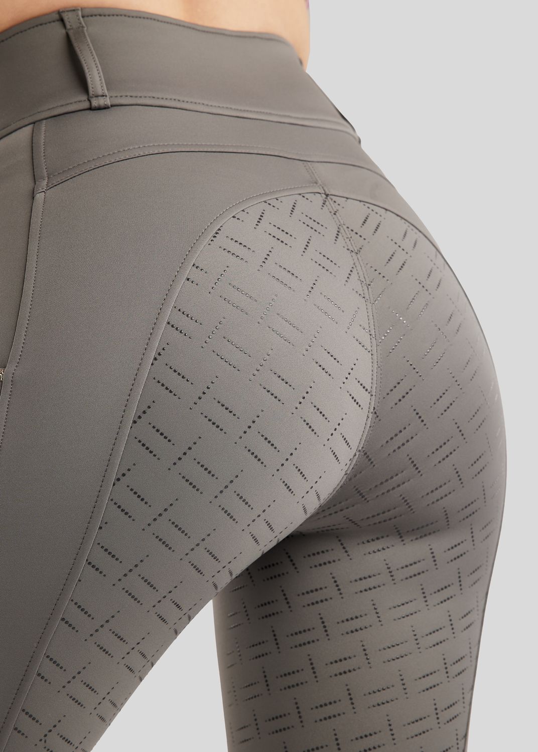 MoLila Pull On w. Champagne Crystals and Crystals Tape - Fullgrip, Grey