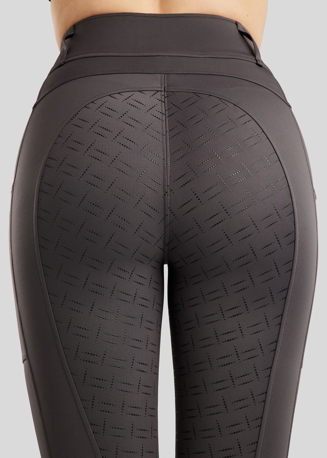 MoLila Pull On w. Champagne Crystals and Crystals Tape - Fullgrip, Slate Grey