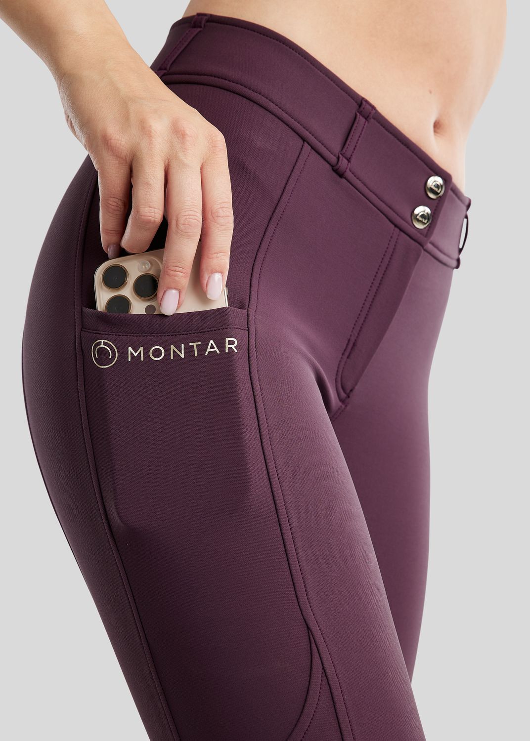 MoPhilipa Breeches w. Champagne Logo - Fullgrip, Fig