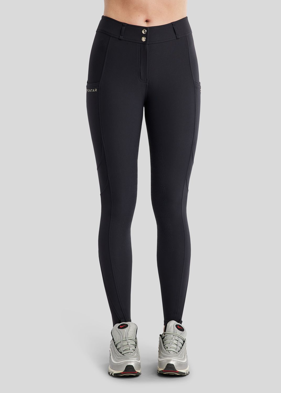 MoPhilipa Breeches w. Champagne Logo - Fullgrip, Navy