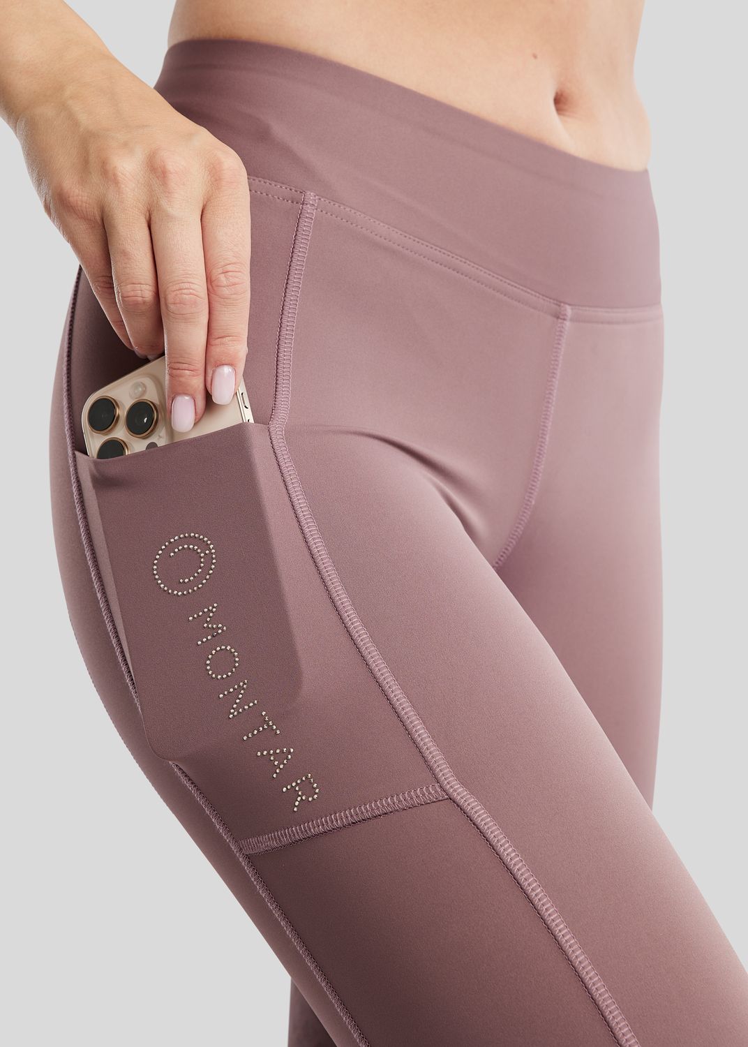 MoCaroline Pull On w. Lasercut and Champagne Crystals - Fullgrip, Blush 