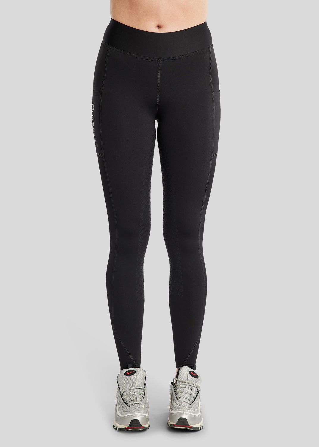 MoCaroline Pull On w. Lasercut and Champagne Crystals - Fullgrip, Black 