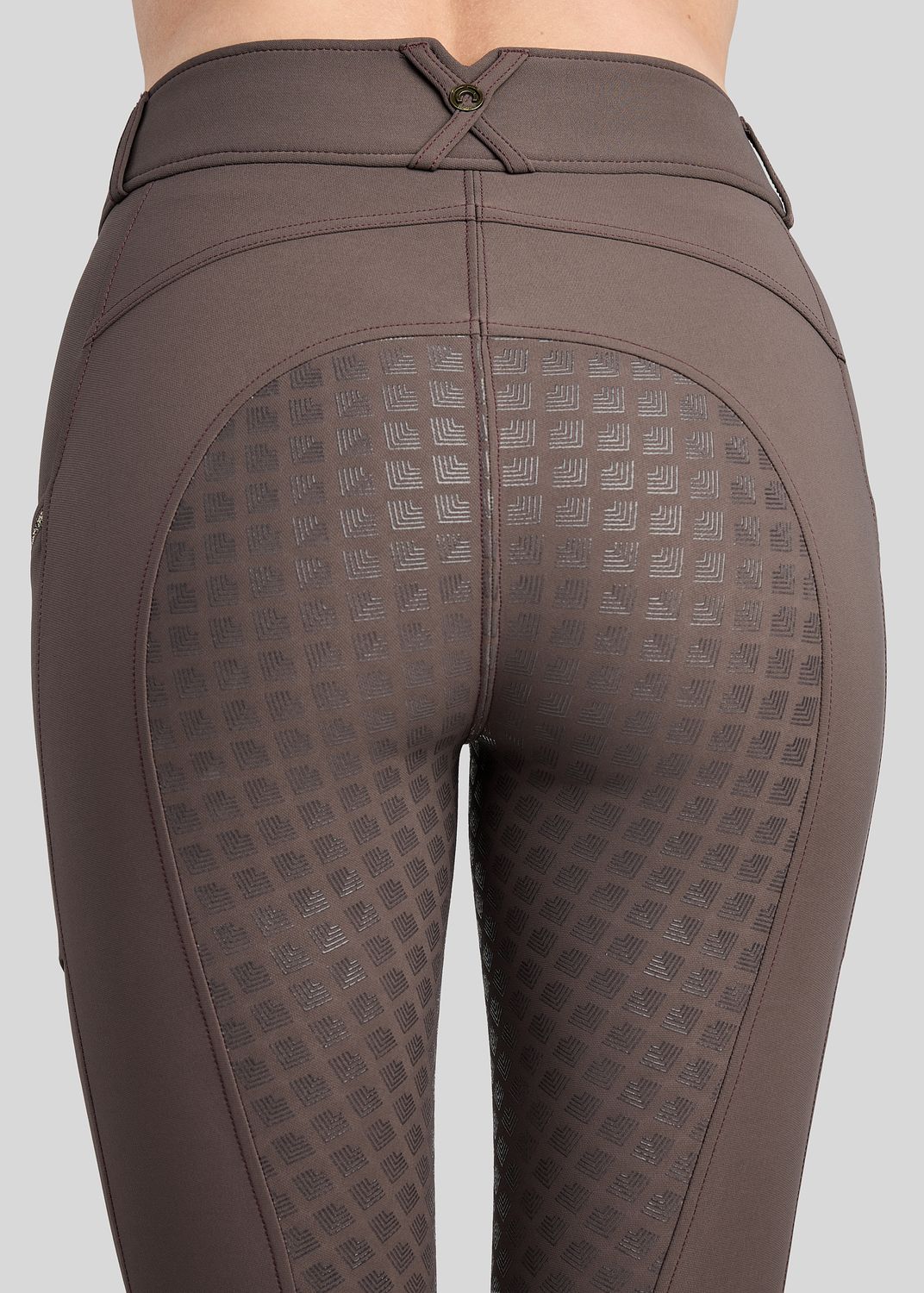MoVeronica Breeches w. Golden Quartz Caviar Tape and Crystals - Fullgrip, Black Peony 