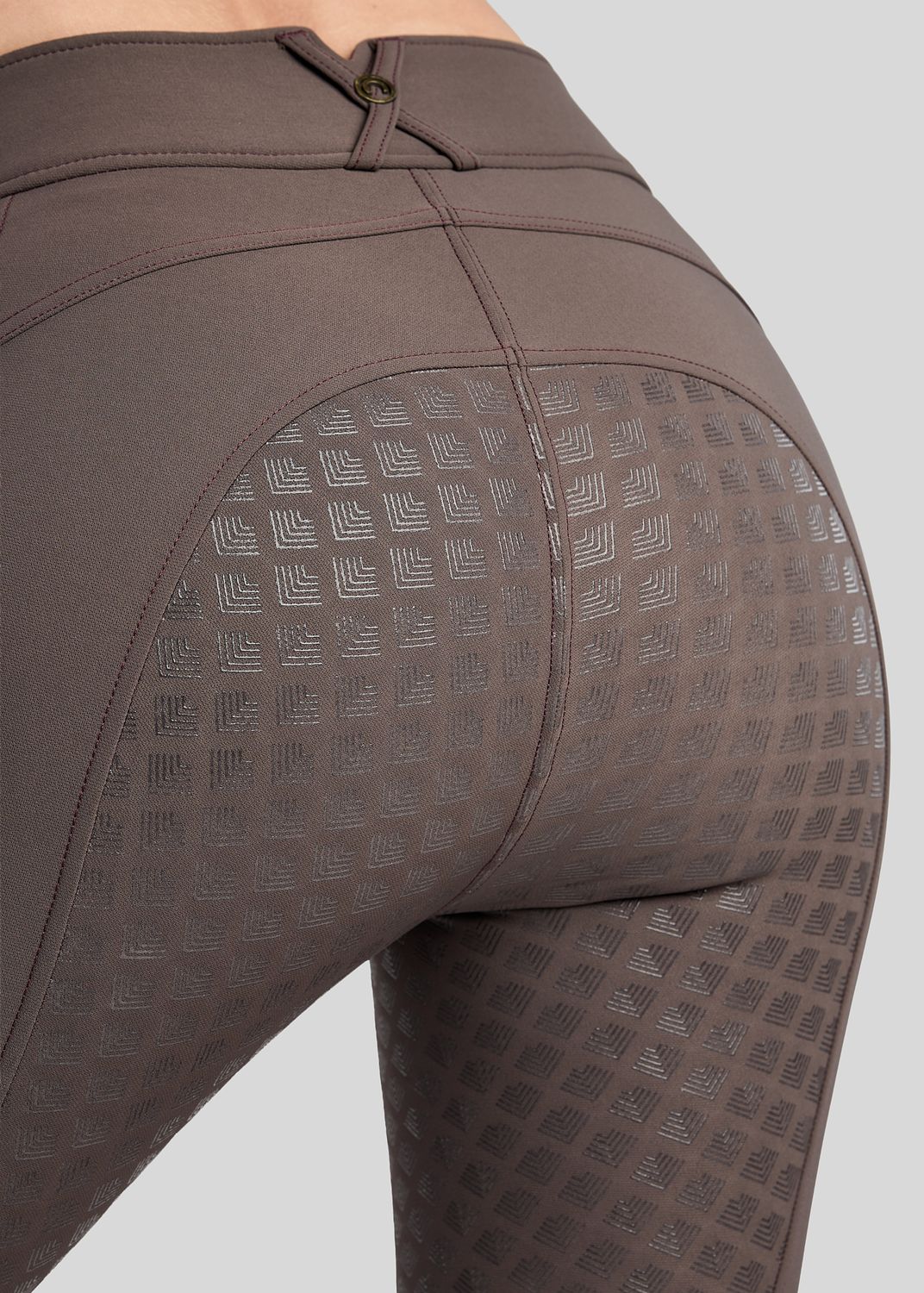 MoVeronica Breeches w. Golden Quartz Caviar Tape and Crystals - Fullgrip, Black Peony 