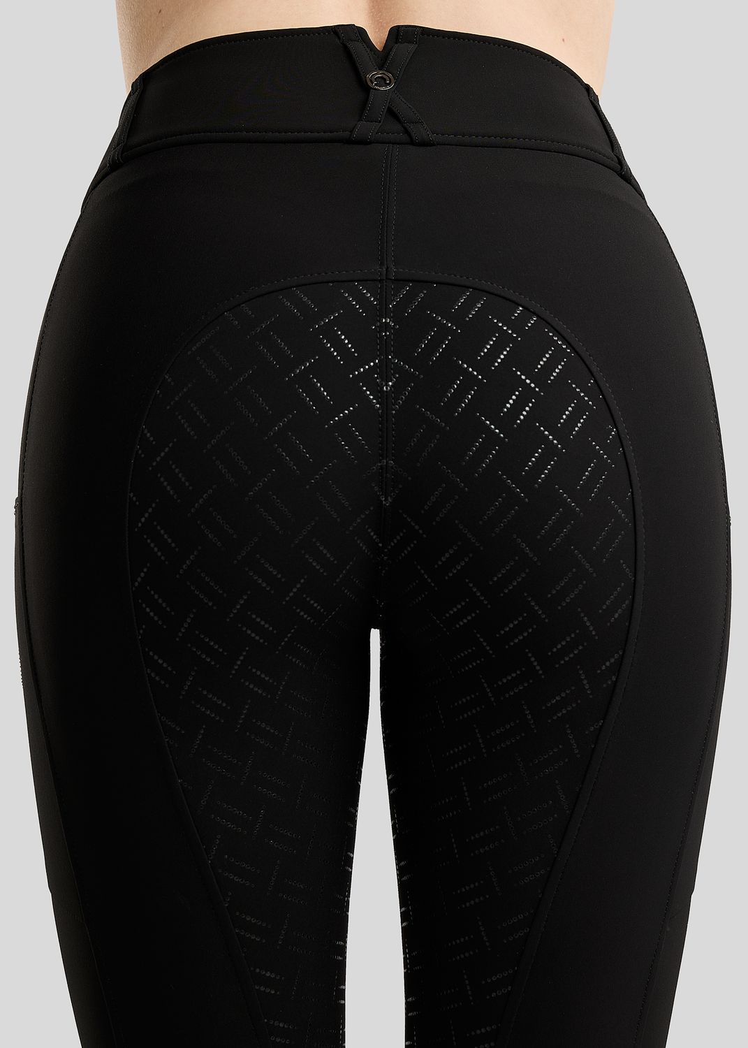 MoMaddy Breeches w. Gun Metal Crystals - Fullgrip, Black 