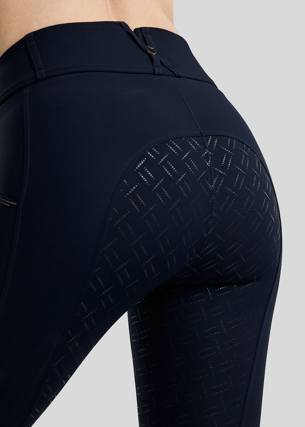MoMaddy Breeches w. Gun Metal Crystals - Fullgrip, Navy 