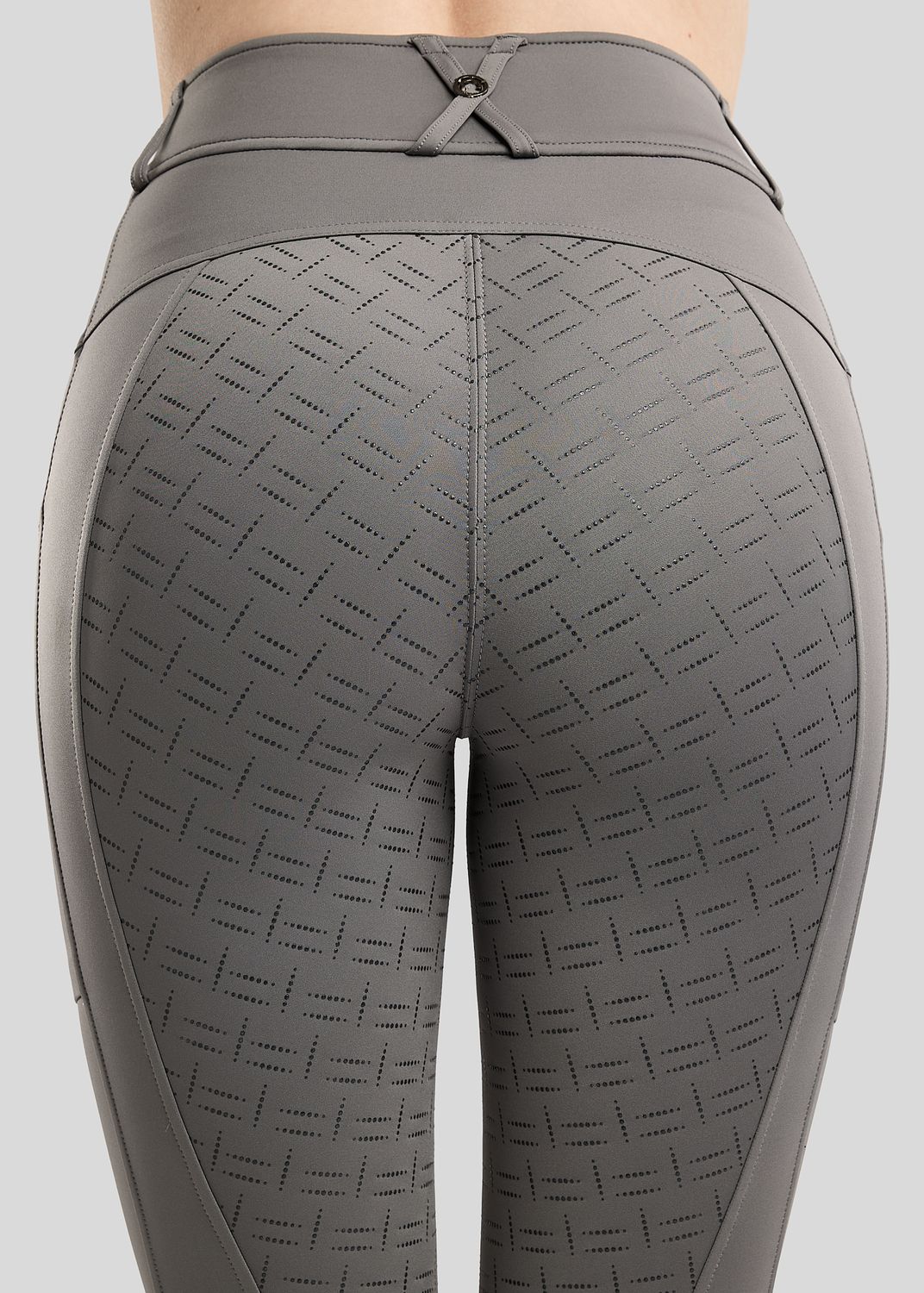Grey MoMaisy Pull on with Gun Metal Crystal Tape F/G