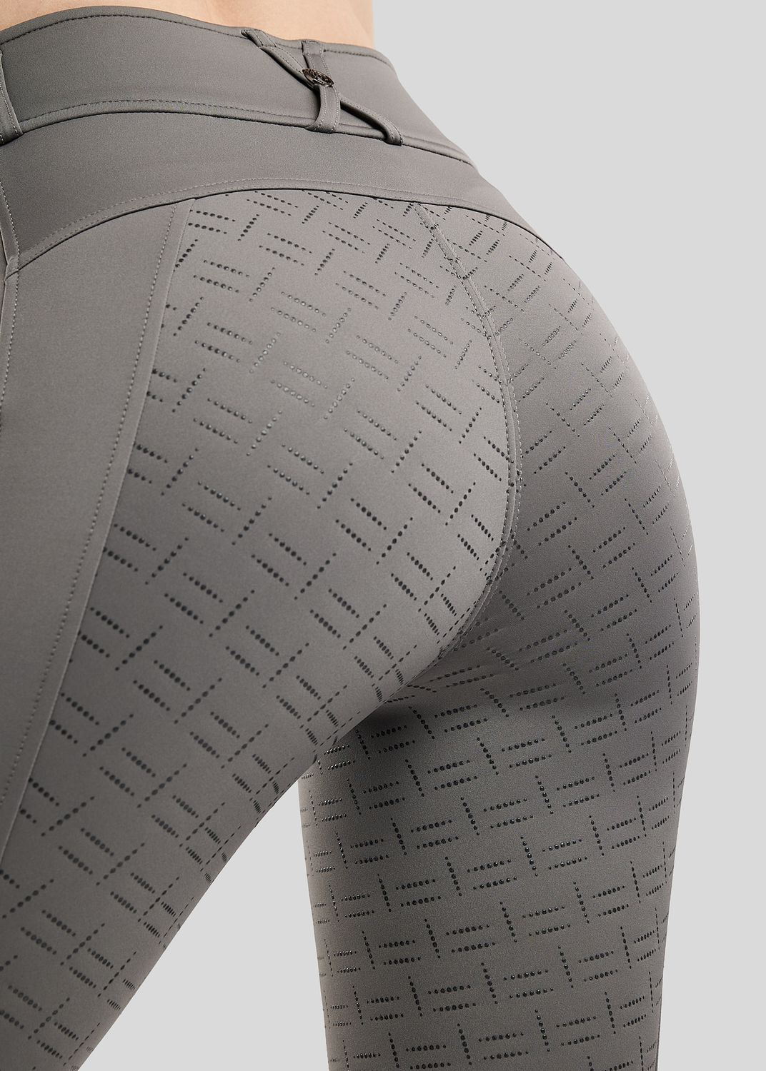 Grey MoMaisy Pull on with Gun Metal Crystal Tape F/G