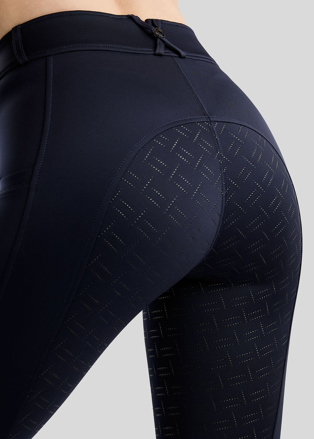 MoFair Breeches w. Gun Metal Logo Print - Fullgrip, Navy 
