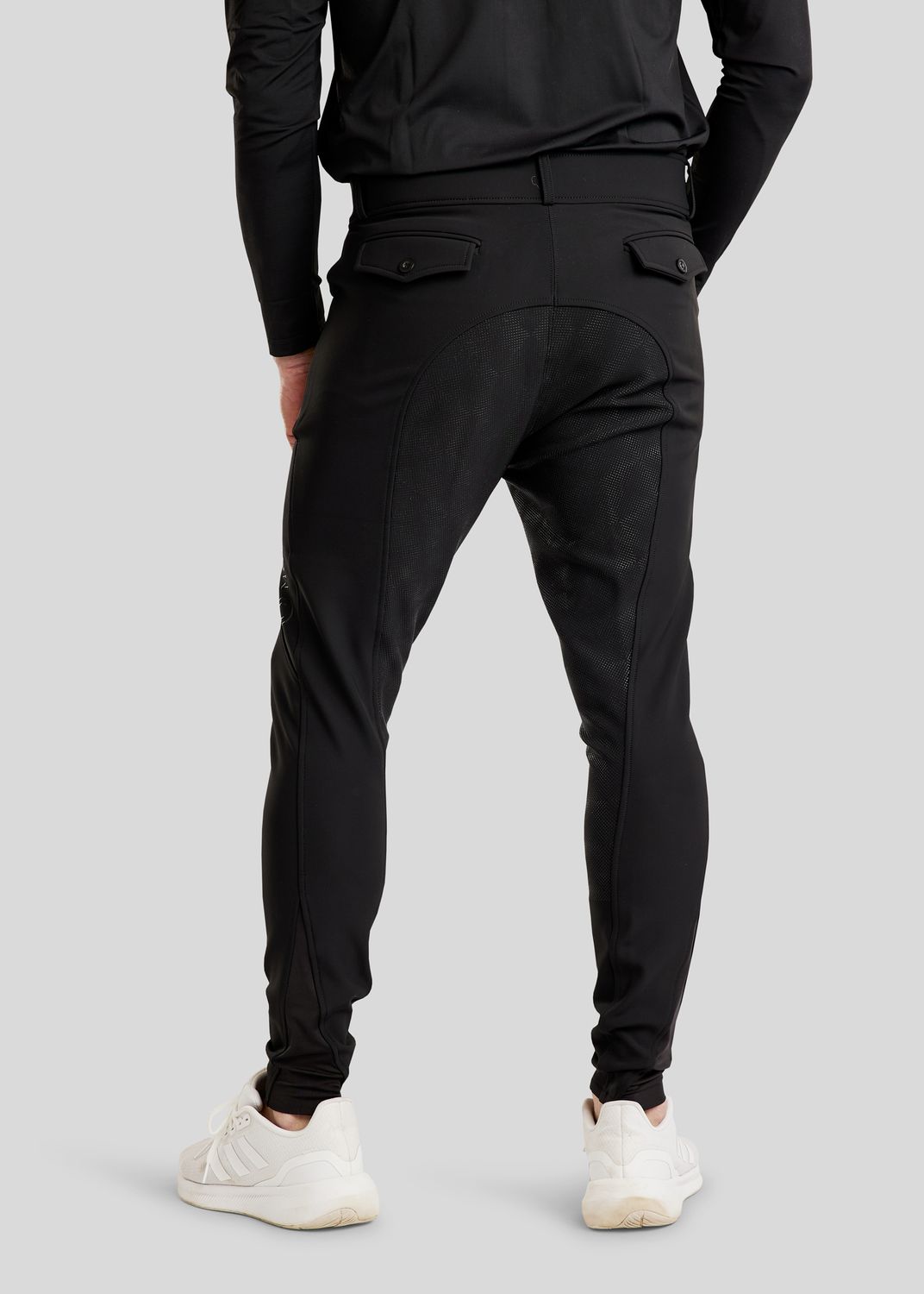 MoPeter Herre Softshell Ridebukser - Fuldgrip, Sort 