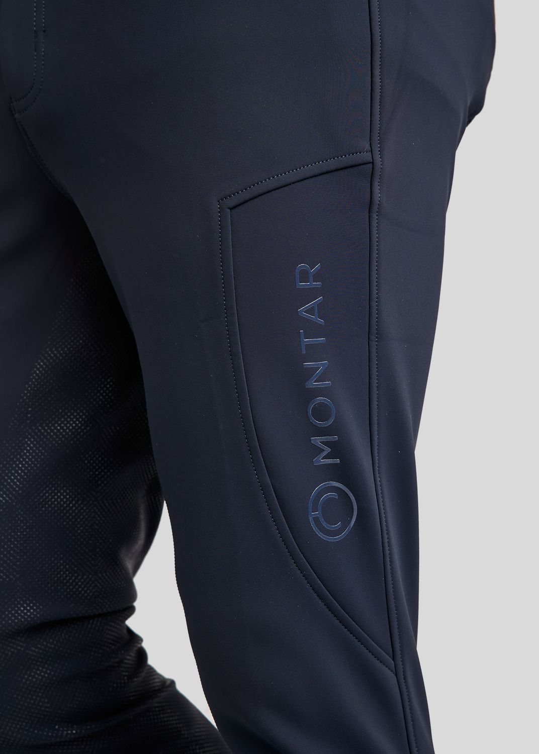 MoPeter Herre Softshell Ridebukser - Fuldgrip, Navy 