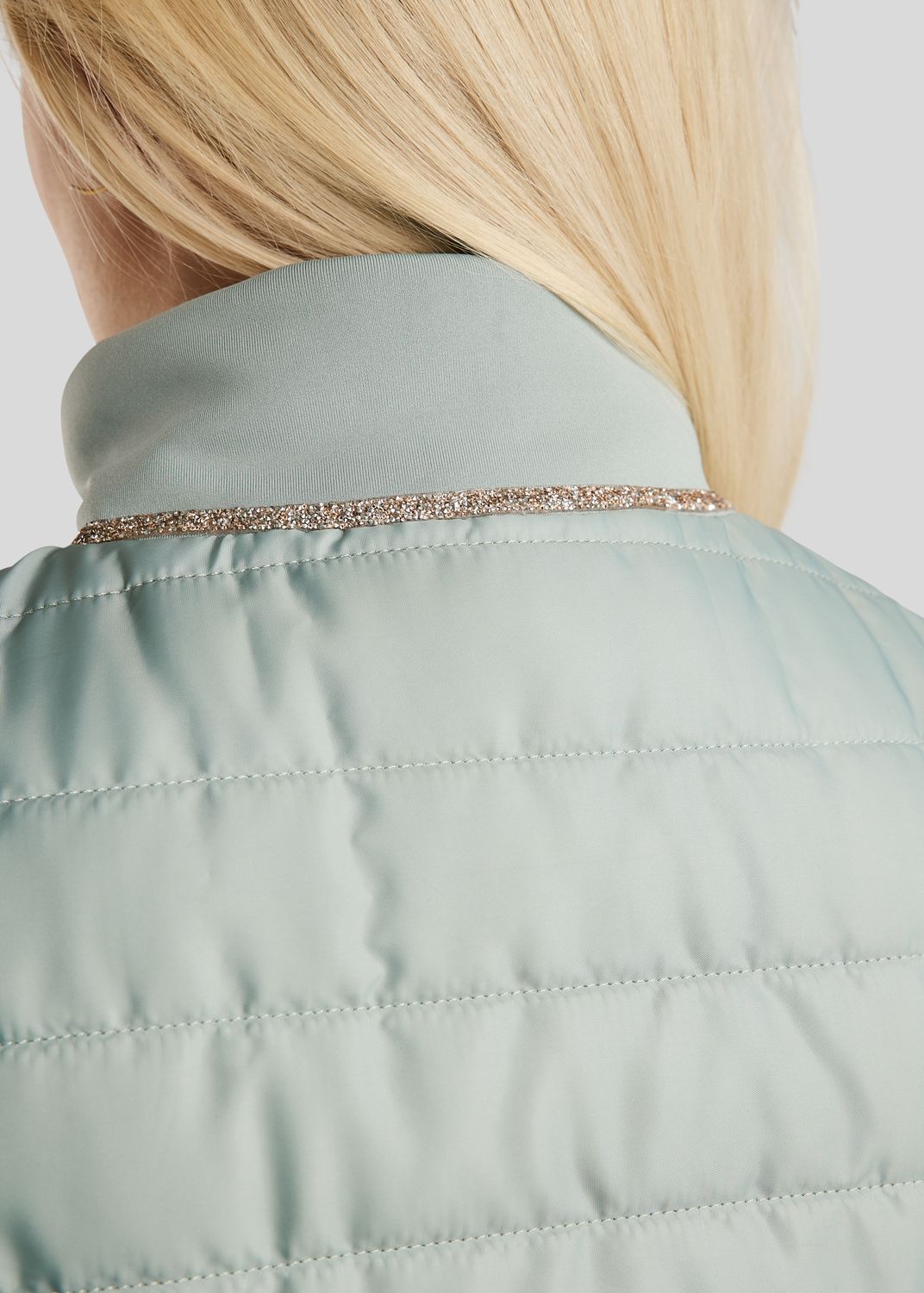 MoLila Hybrid Bodywarmer w. Champagne Crystal Tape and Crystals - Turin