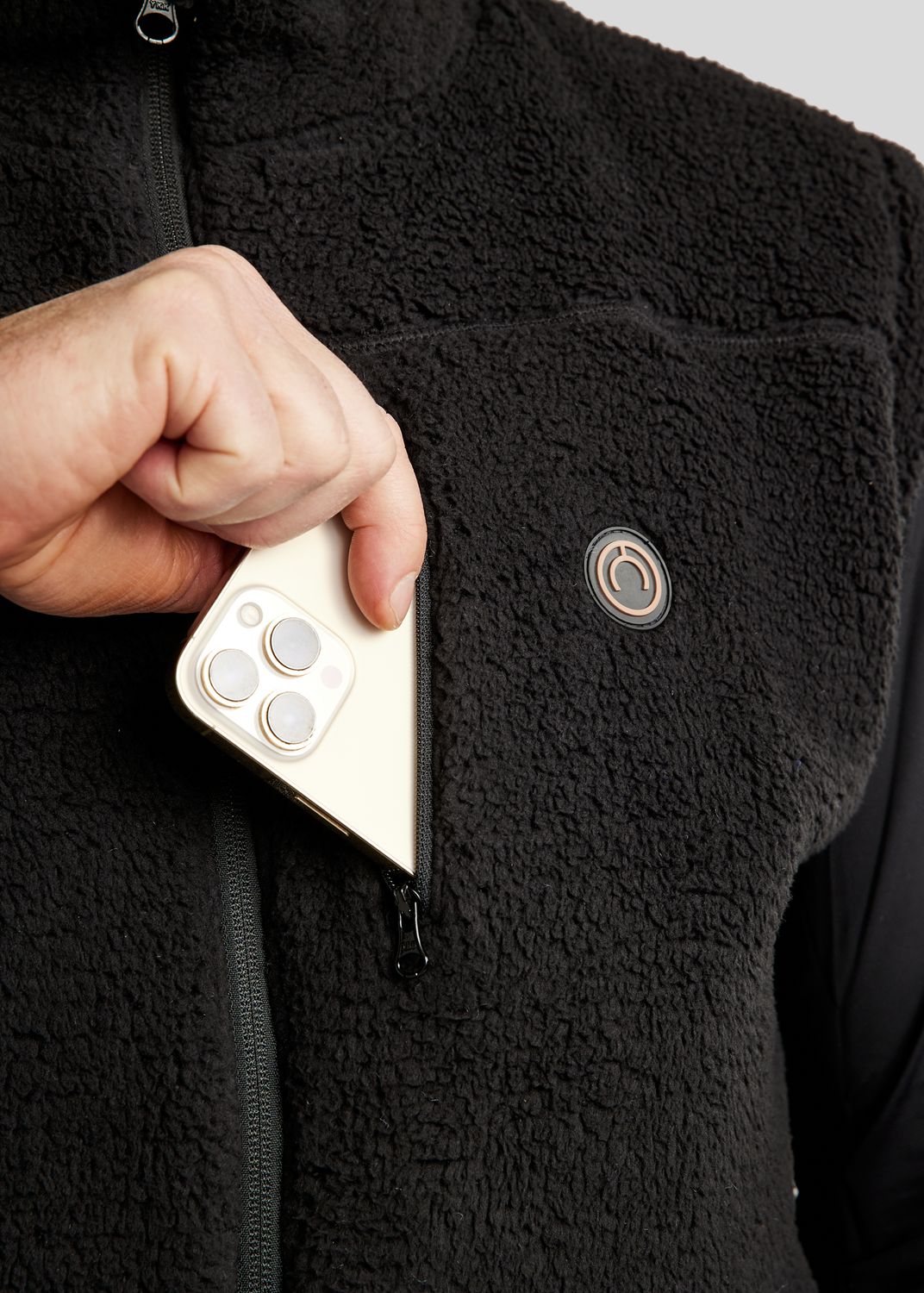 MoCharlie Herre Teddy Vest - Sort 