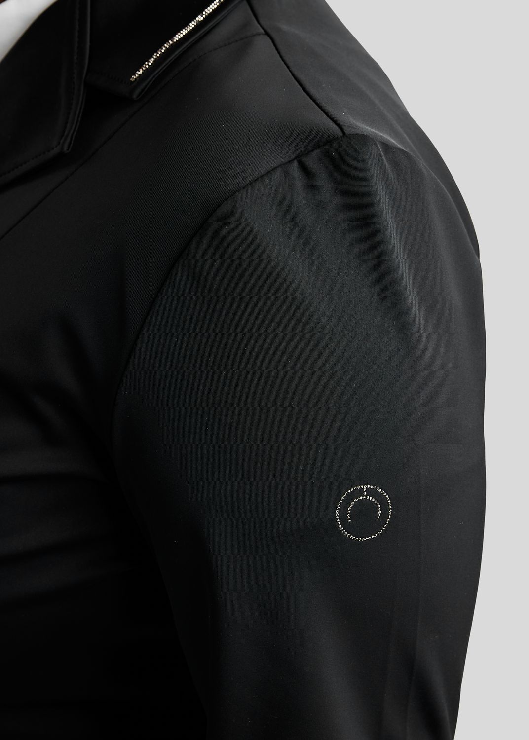 CURVE MoFlair Softshell Competition jacket w. Gun Metal Crystals - Black