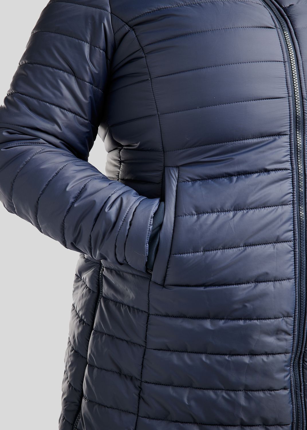 CURVE MoKately Long Quilted Jakcet - Navy 