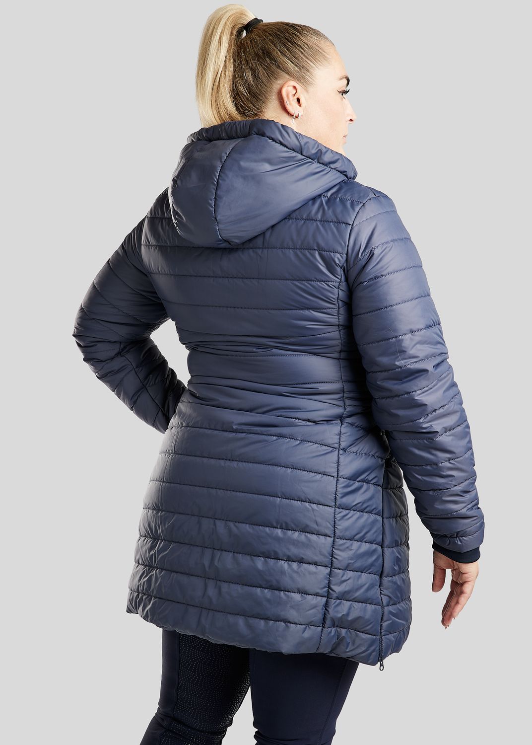 CURVE MoKately Long Quilted Jakcet - Navy 