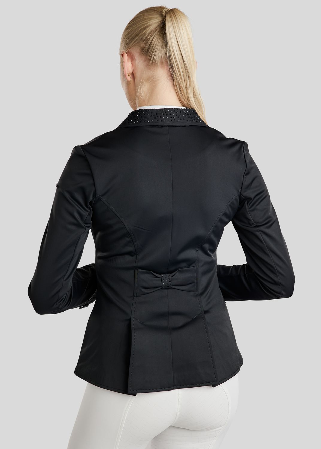 Short Dressage Softshell Tail Coat - Black 
