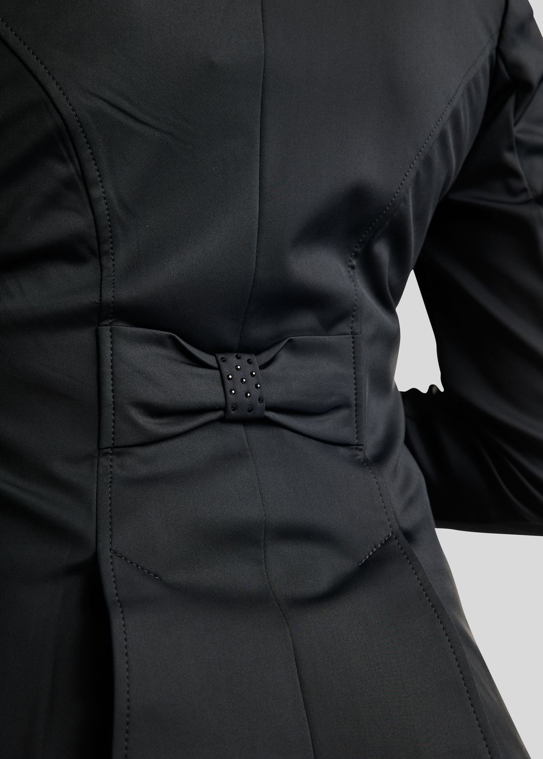 Short Dressage Softshell Tail Coat - Black 