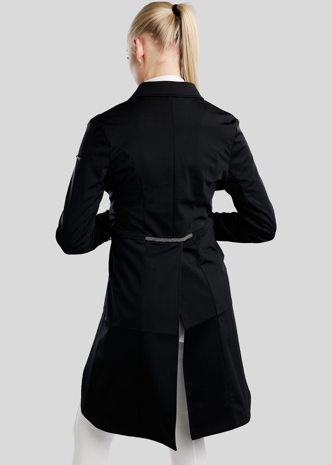 MoGloria Softshell Long Tailcoat w. Gun Metal Caviar Tape - Black 