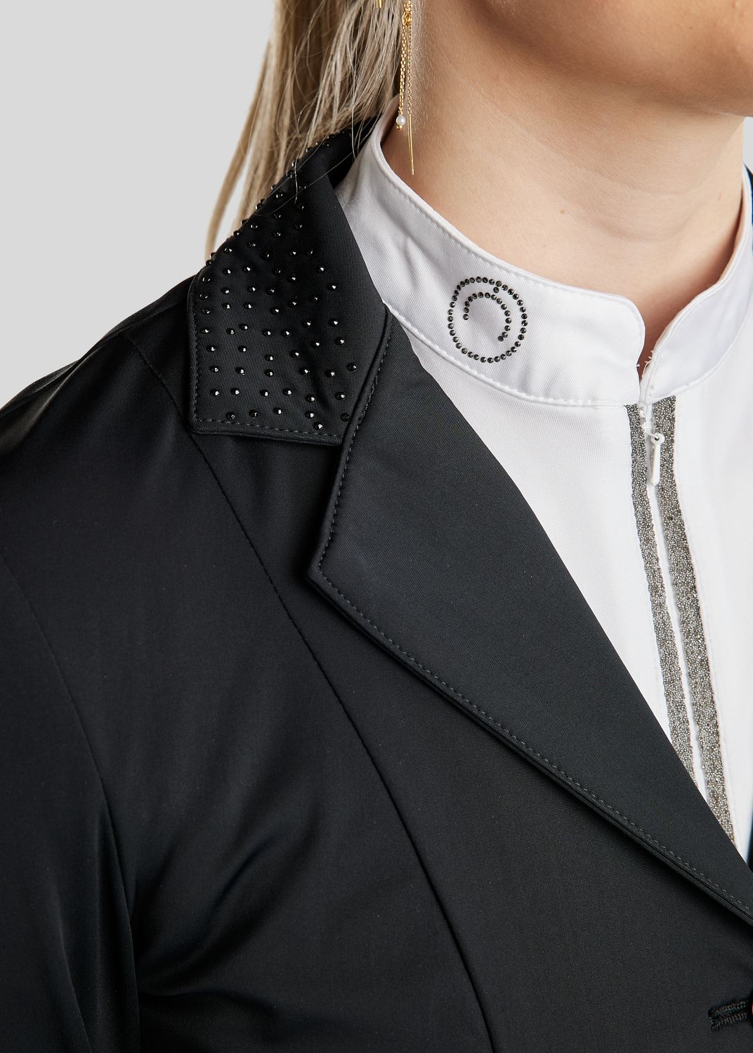 Bonnie Competition Jacket w. Crystals - Black 