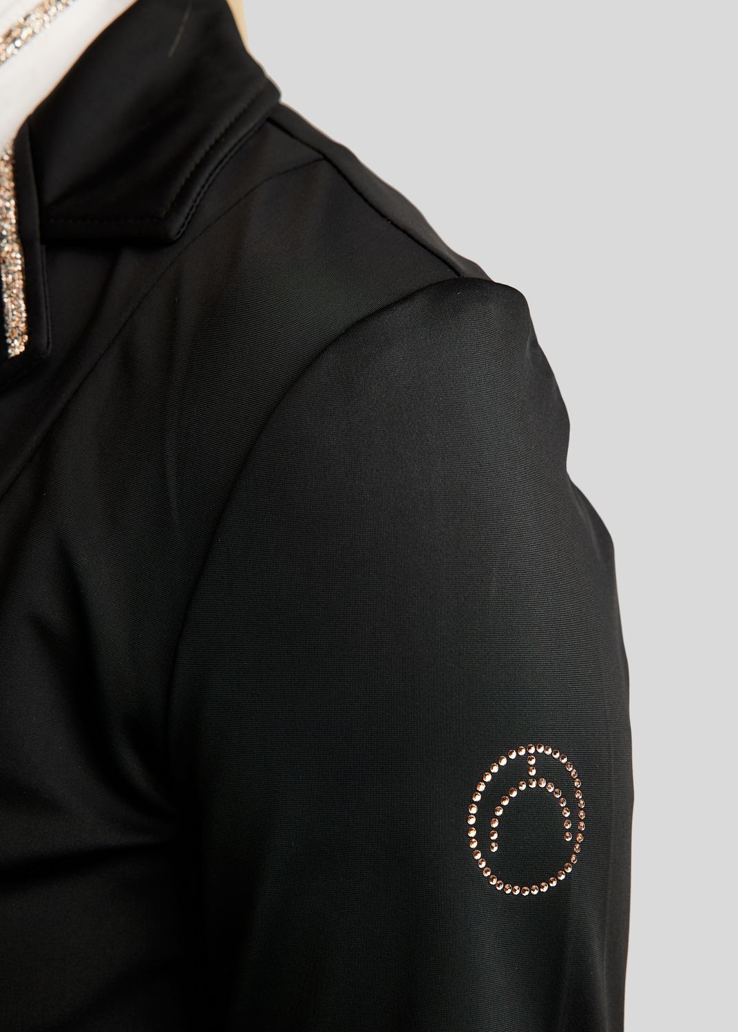 MoLila Competition Jacket w. Champagne Crystal Tape - Black