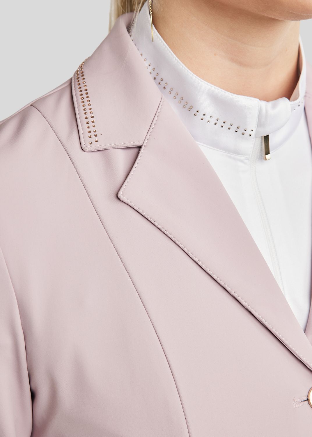 MoBlair Competition Jacket w. Champagne Crystals - Cheeky Pink 